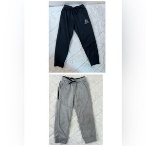 Boys Jogger Pants Bundle Reebok & Athletic Works Size 6/7 Gray Black